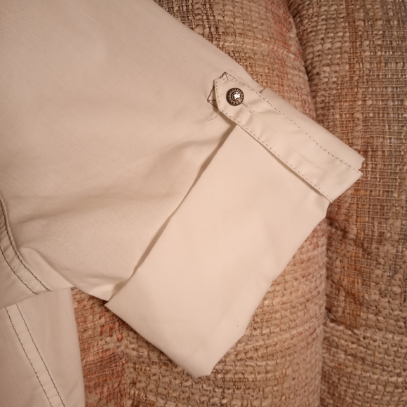 Harley Davidson Women's Embroidered Short Sleeve Shirt Button   Down Lg. White - Picture 6 of 8